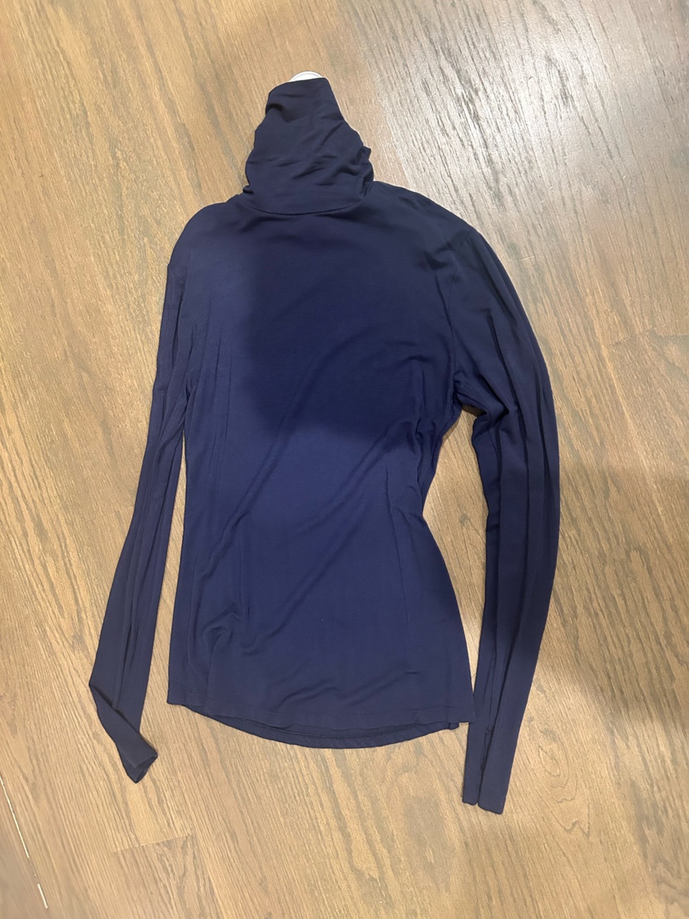 Kira grace Navy Long-Sleeve Turtleneck Top with